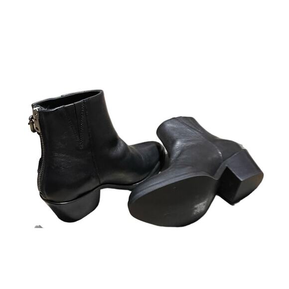 AllSaints Womens Sloan Black Leather Buckle Zip Boot Size EU 36 NIB - Picture 9 of 11